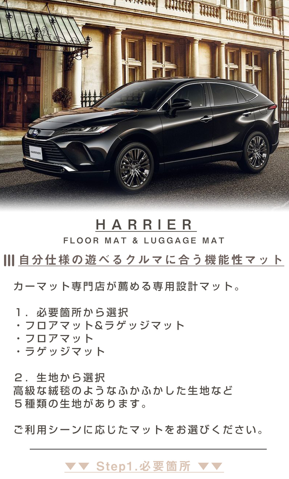 TOYOTA純正 ハリアー フロアマット